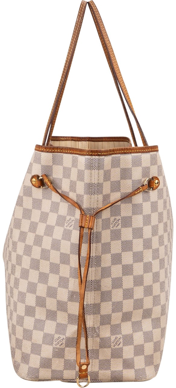 Louis Vuitton Louis Vuitton Damier Azur Monogram Neverfull GM Shopper Handbag Wit