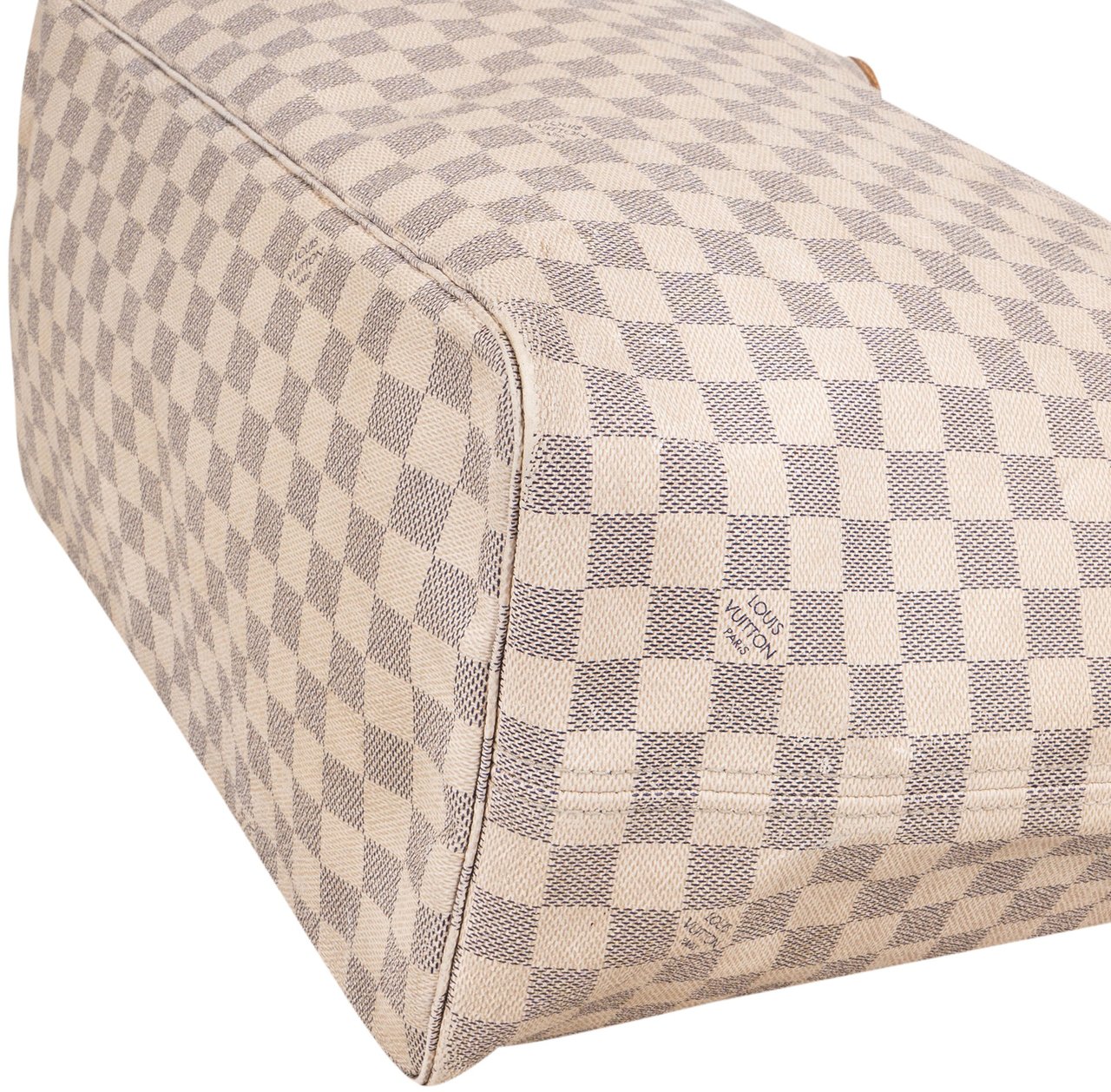 Louis Vuitton Louis Vuitton Damier Azur Monogram Neverfull GM Shopper Handbag Wit