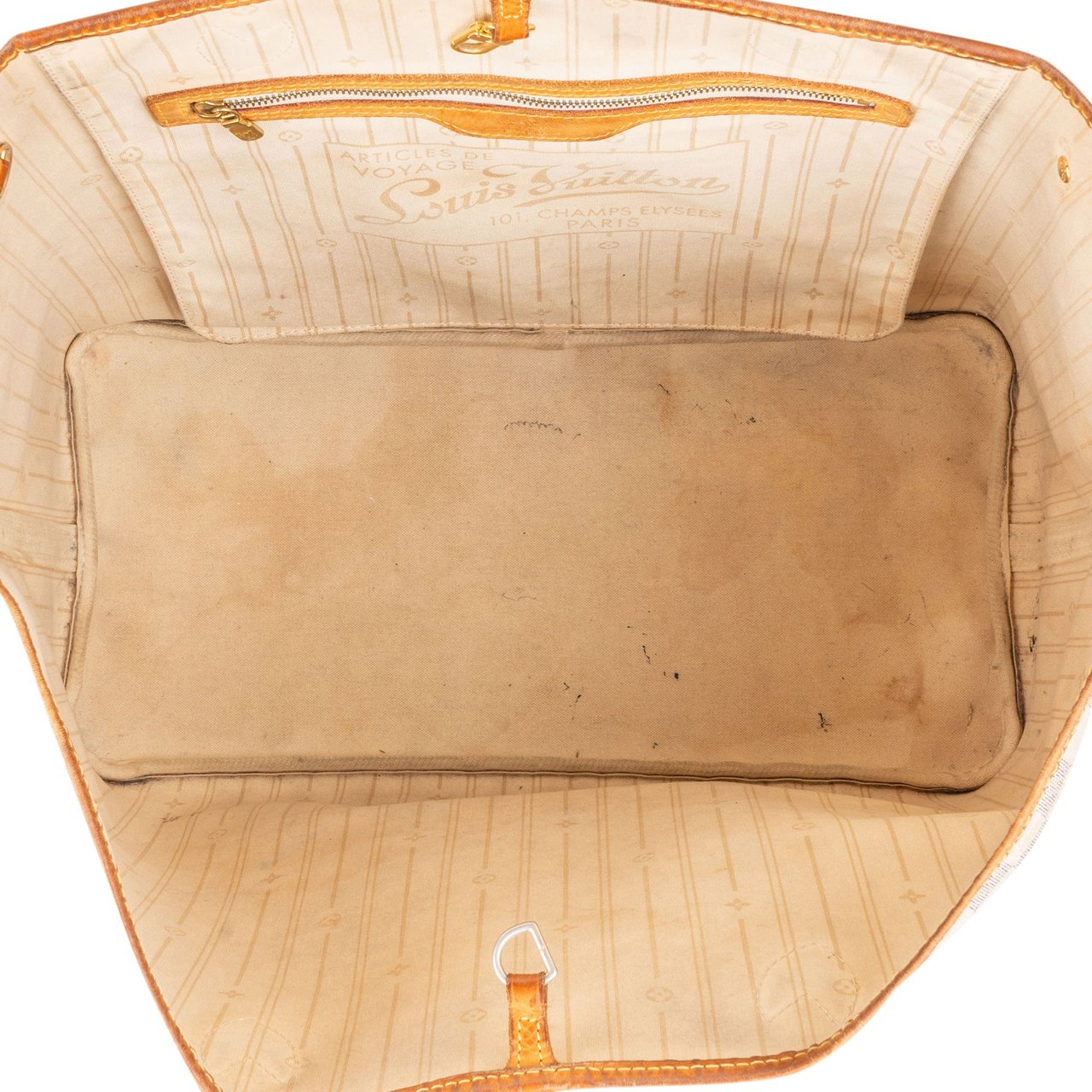 Louis Vuitton Louis Vuitton Damier Azur Monogram Neverfull GM Shopper Handbag Wit