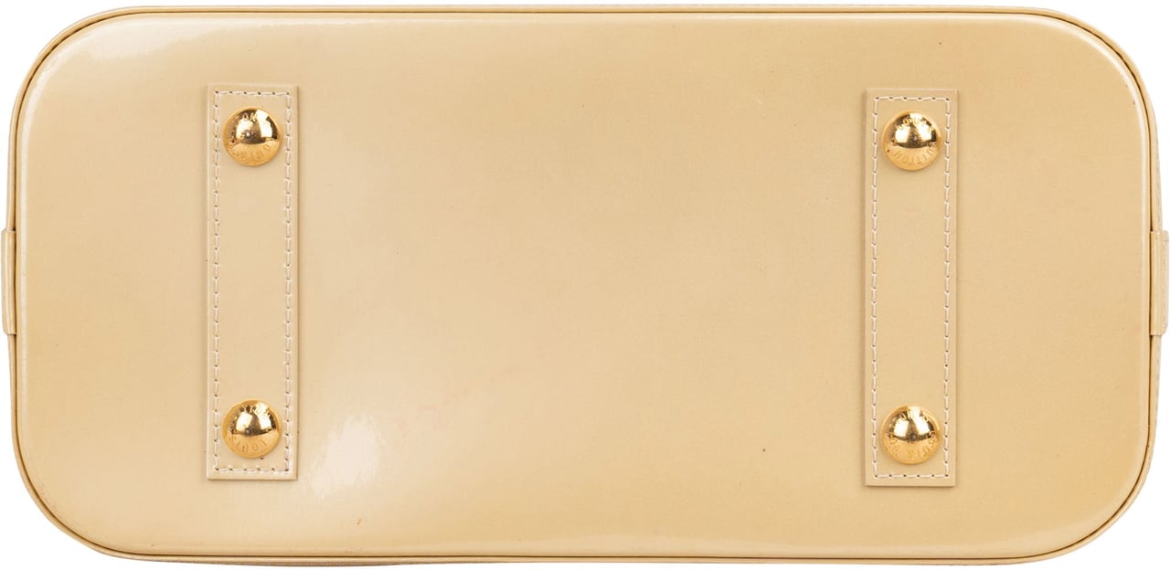 Louis Vuitton Louis Vuitton Vernis Monogram Alma PM Handbag Geel