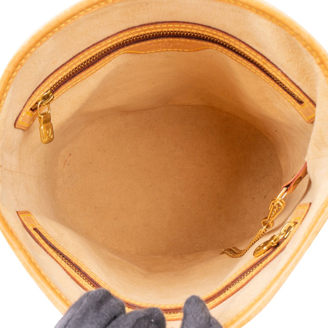 Louis Vuitton Louis Vuitton Nomade Leather Mare Bucket PM Handbag Bruin