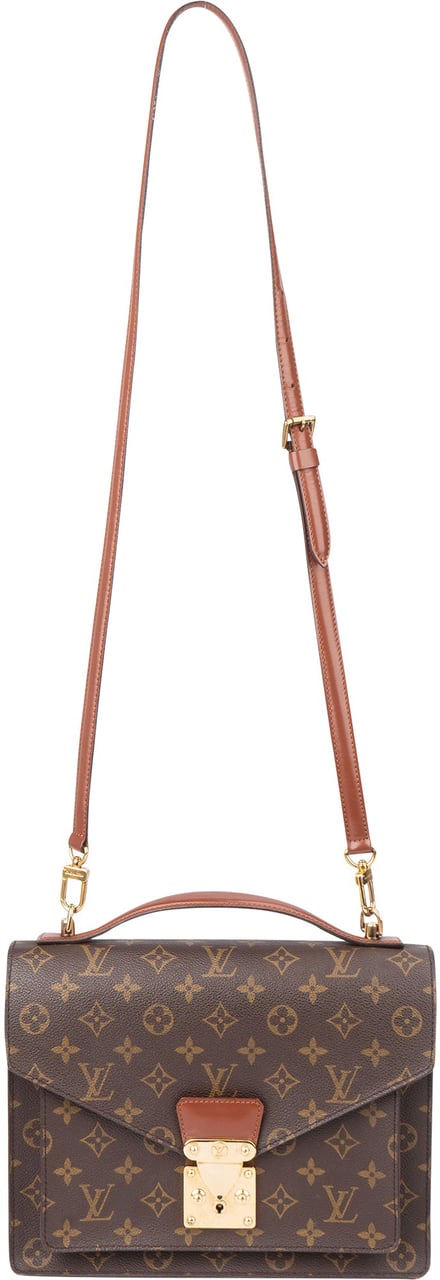 Louis Vuitton Louis Vuitton Canvas Monogram Monceau Handbag Bruin