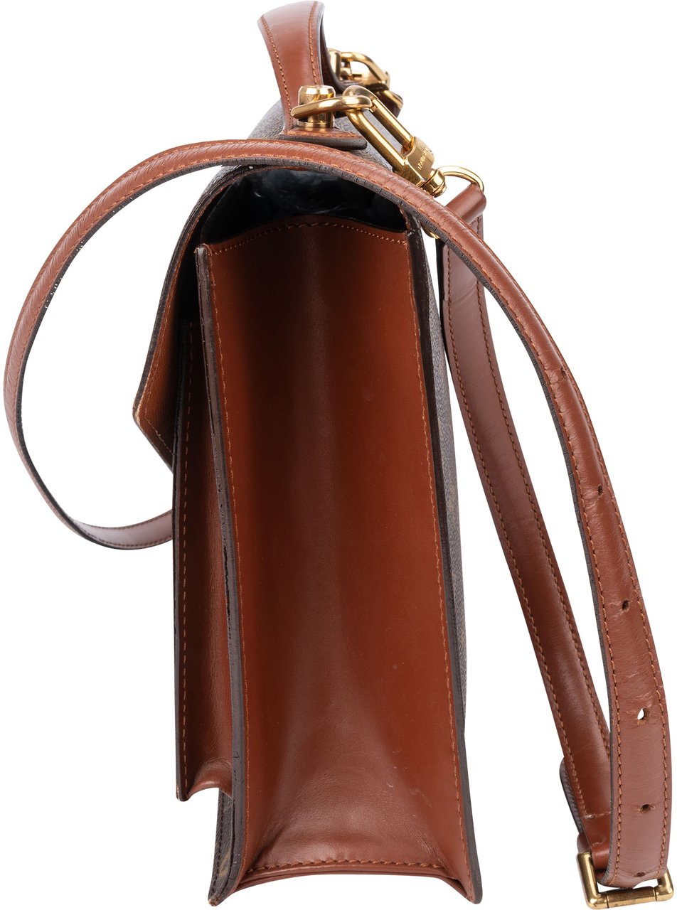 Louis Vuitton Louis Vuitton Canvas Monogram Monceau Handbag Bruin