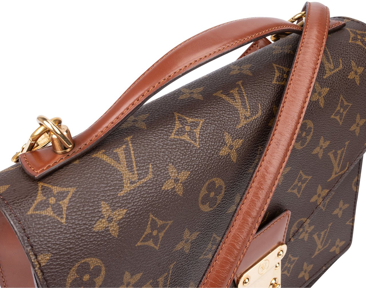 Louis Vuitton Louis Vuitton Canvas Monogram Monceau Handbag Bruin