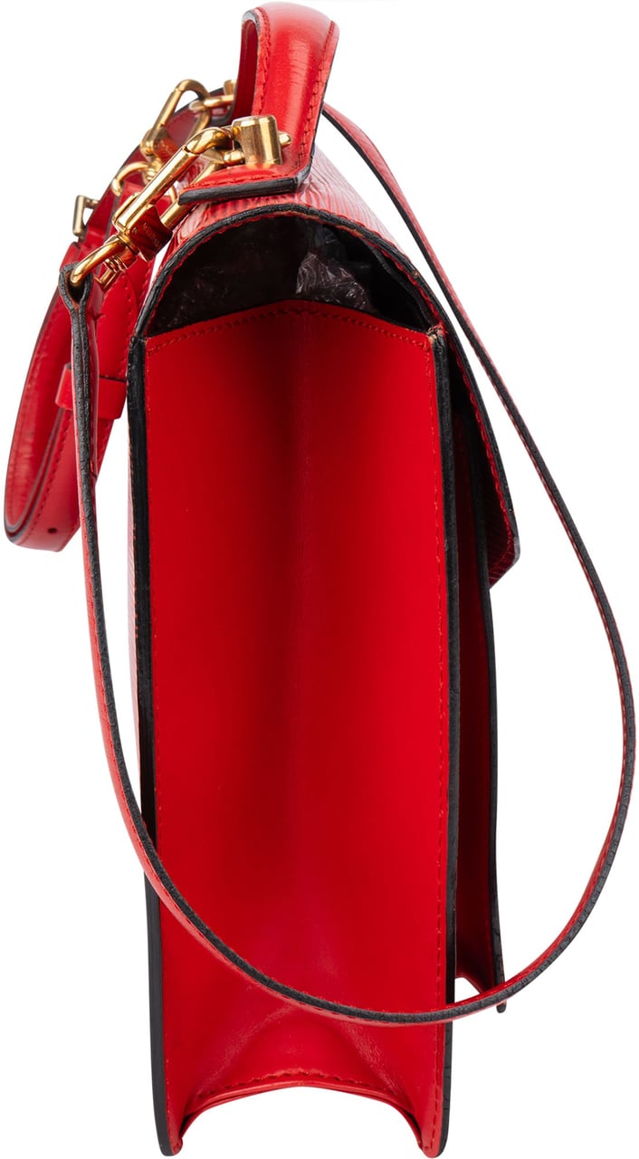 Louis Vuitton Louis Vuitton Rouge Epi Leather Monceau Handbag Rood