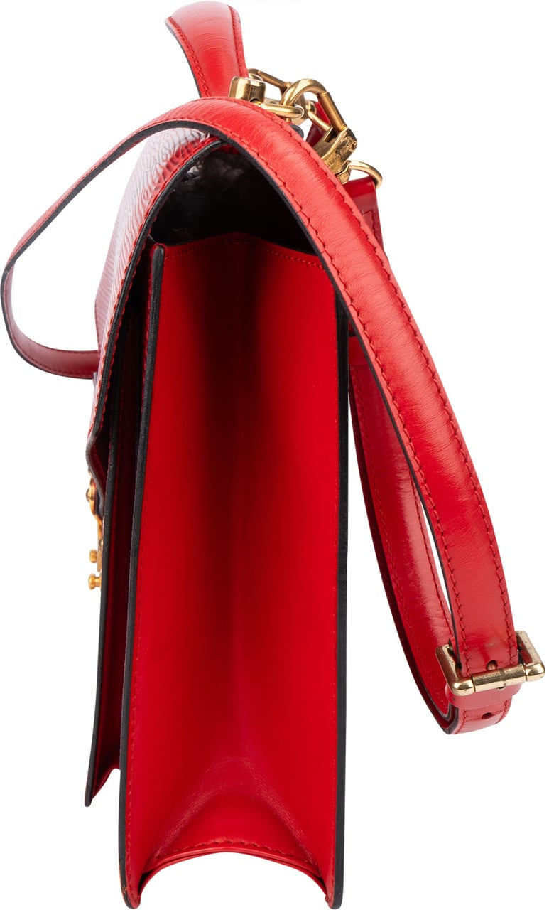 Louis Vuitton Louis Vuitton Rouge Epi Leather Monceau Handbag Rood