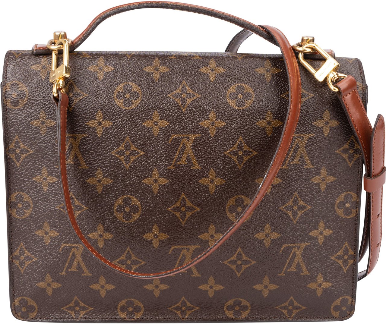 Louis Vuitton Louis Vuitton Canvas Monogram Monceau Handbag Bruin