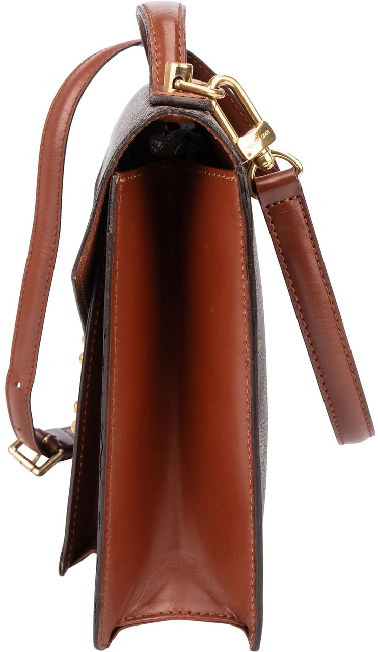 Louis Vuitton Louis Vuitton Canvas Monogram Monceau Handbag Bruin