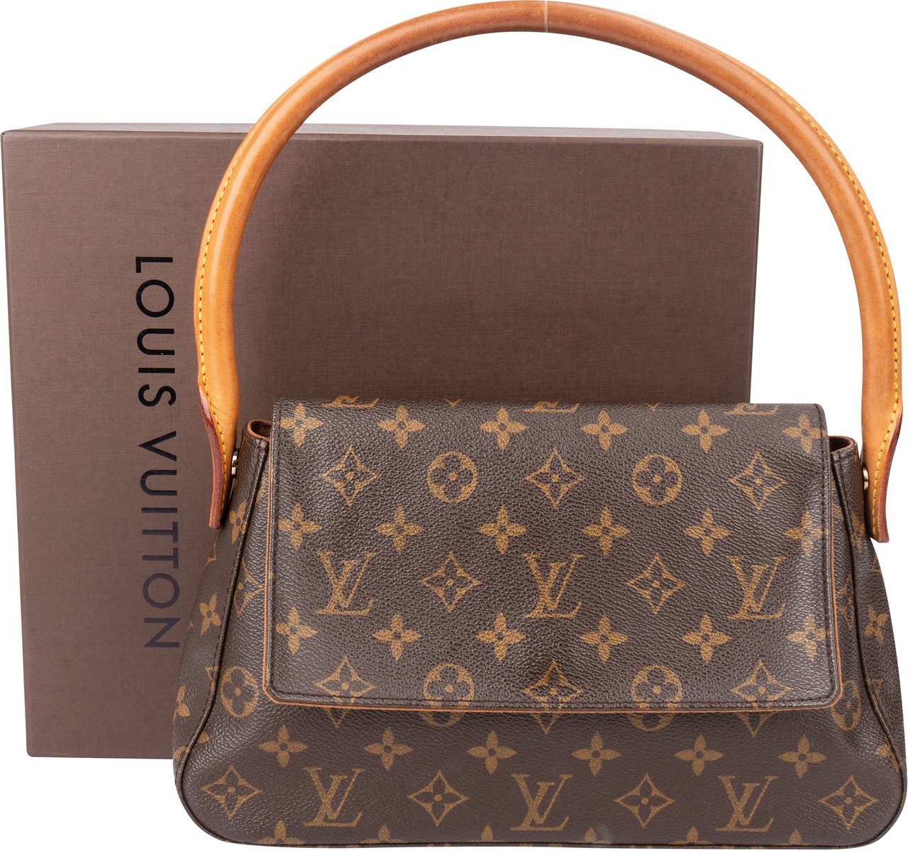 Louis Vuitton Louis Vuitton Canvas Monogram Looping PM Handbag Bruin