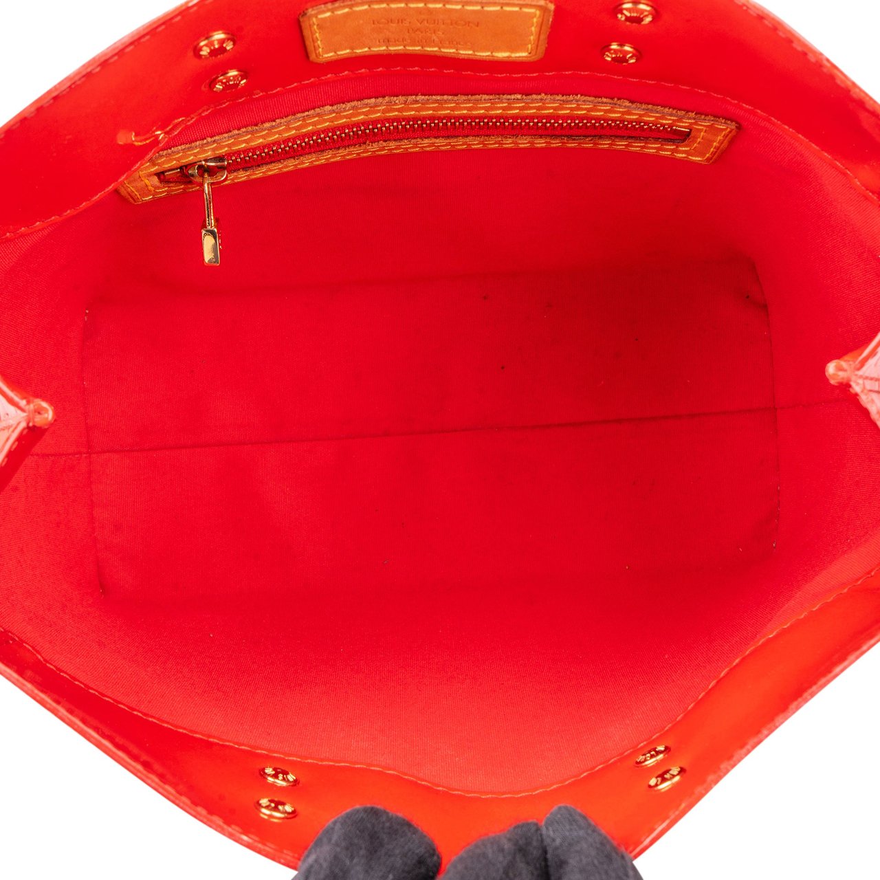 Louis Vuitton Louis Vuitton Vernis Monogram Reade PM Handbag Rood