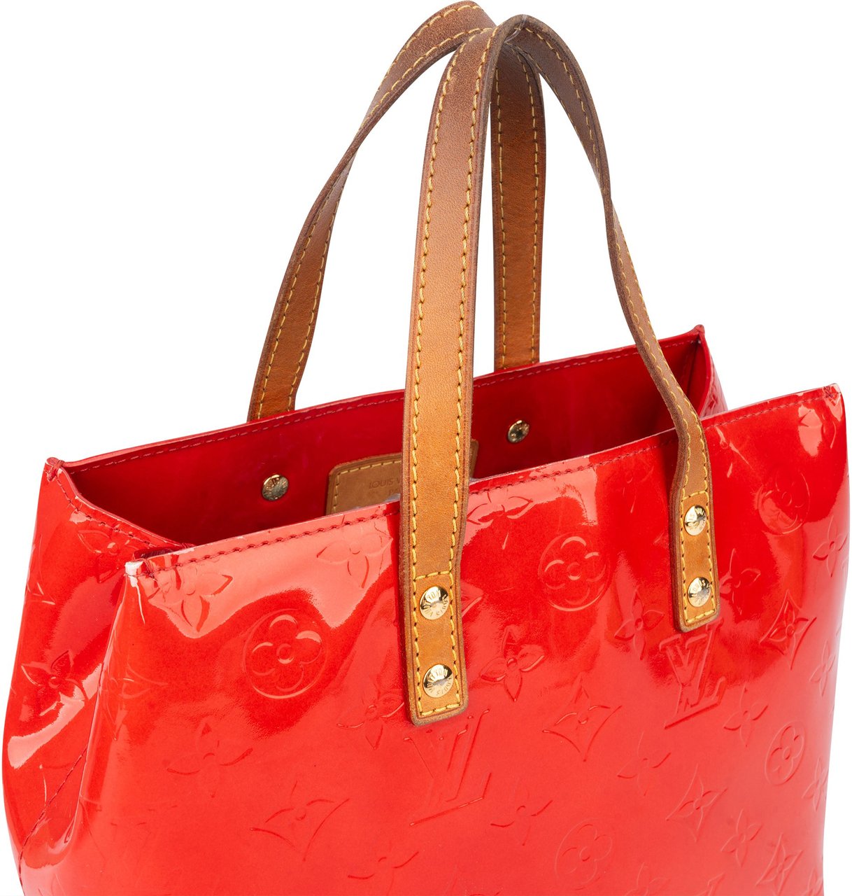 Louis Vuitton Louis Vuitton Vernis Monogram Reade PM Handbag Rood