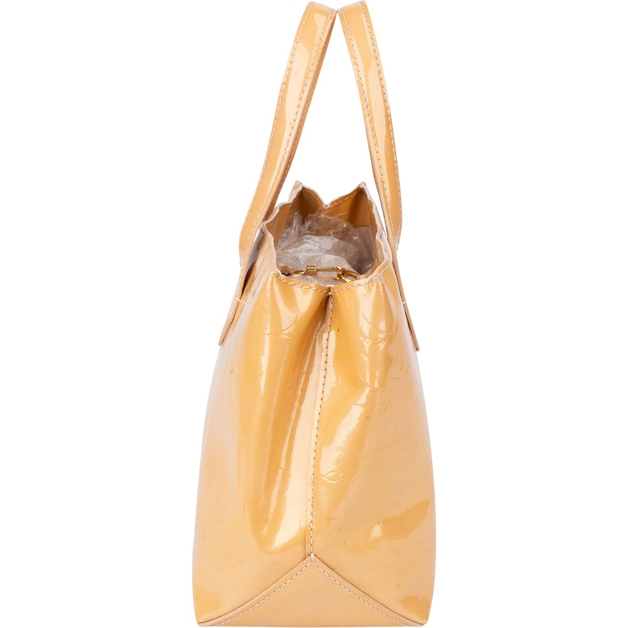 Louis Vuitton Louis Vuitton Vernis Monogram Wilshire Handbag Geel