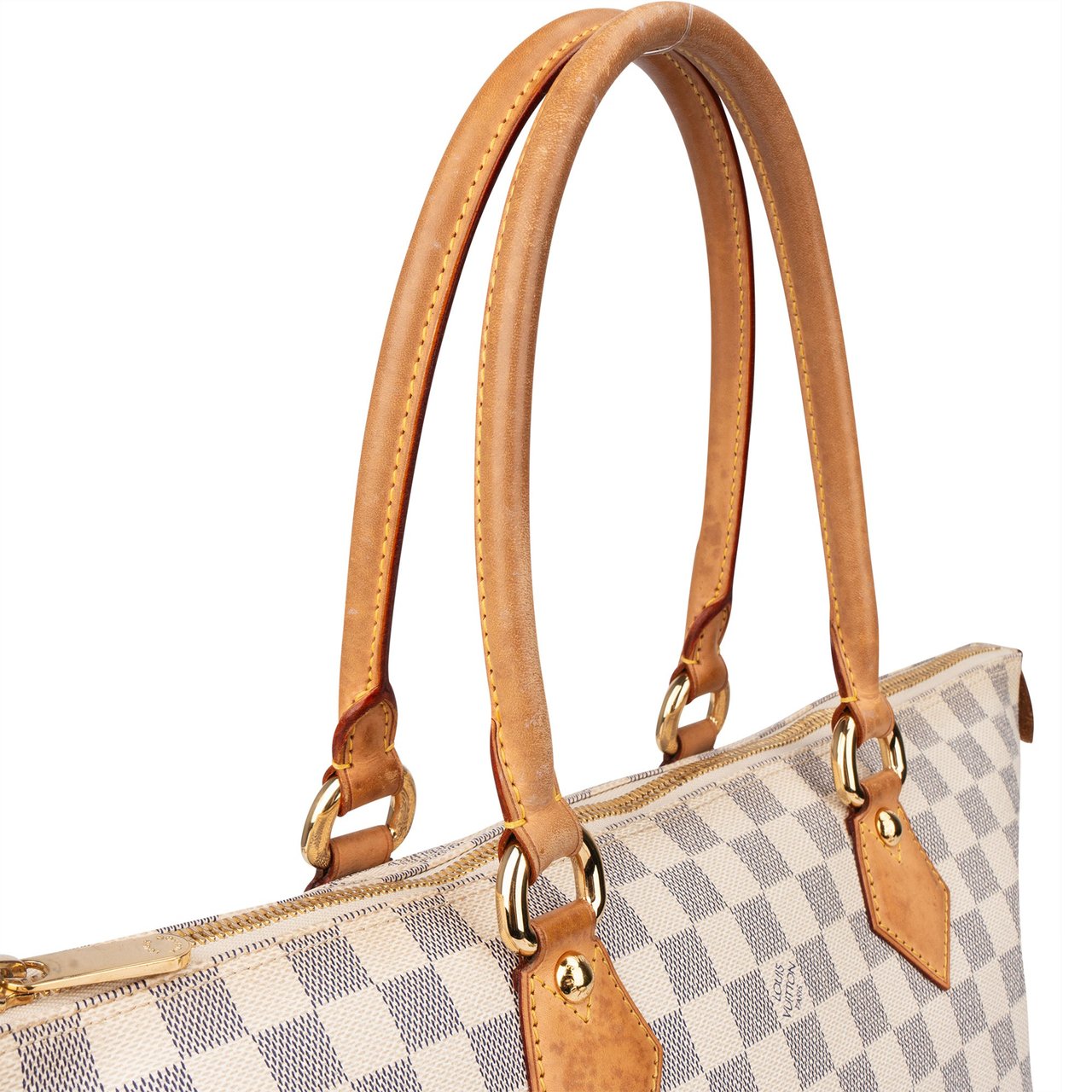 Louis Vuitton Louis Vuitton Damier Azur Monogram Saleya GM Handbag Wit