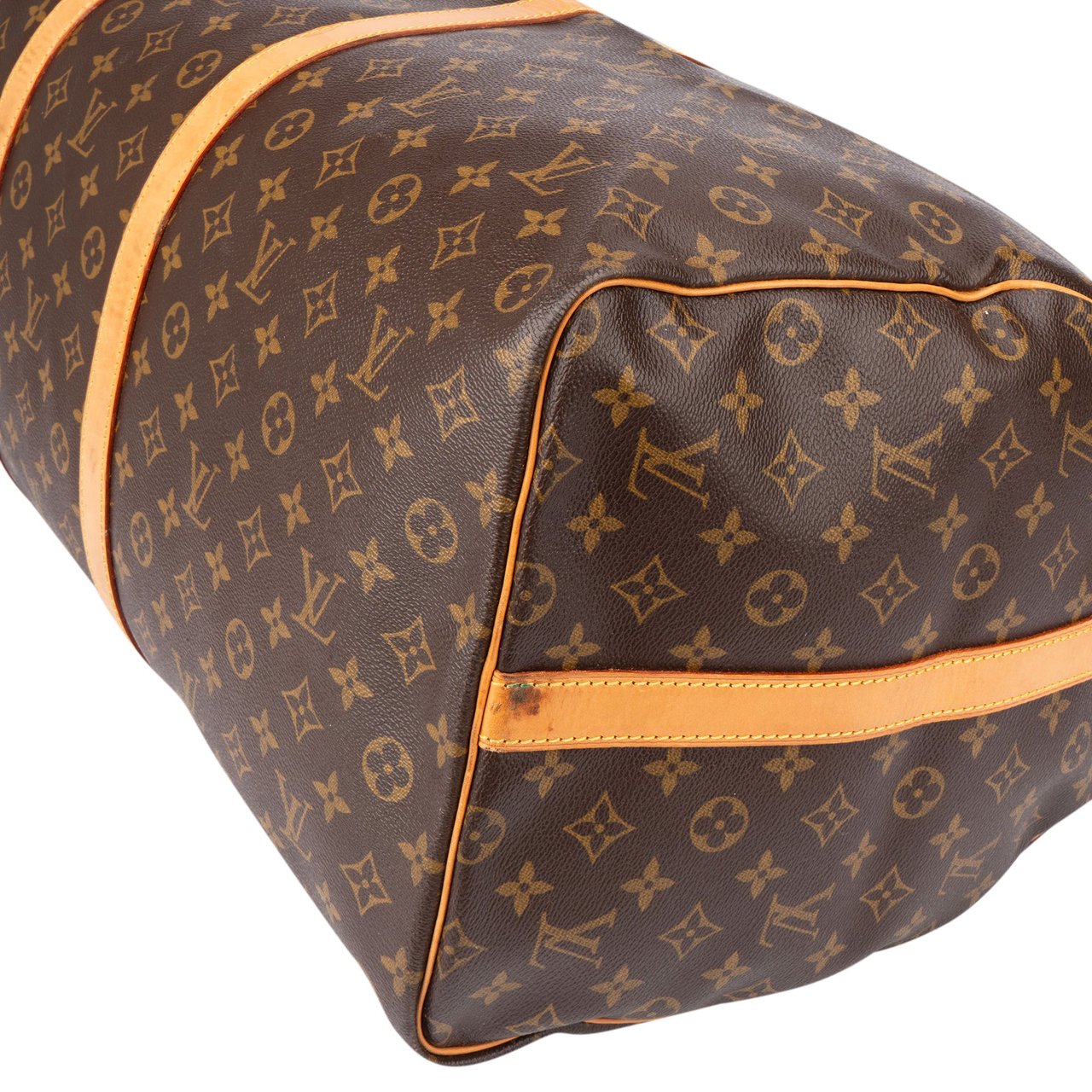 Louis Vuitton Louis Vuitton Canvas Monogram Keepall 60 Bandouliere Bruin