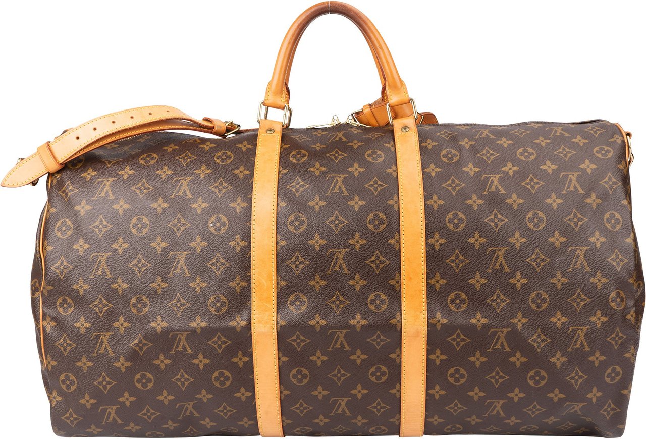 Louis Vuitton Louis Vuitton Canvas Monogram Keepall 60 Bandouliere Bruin