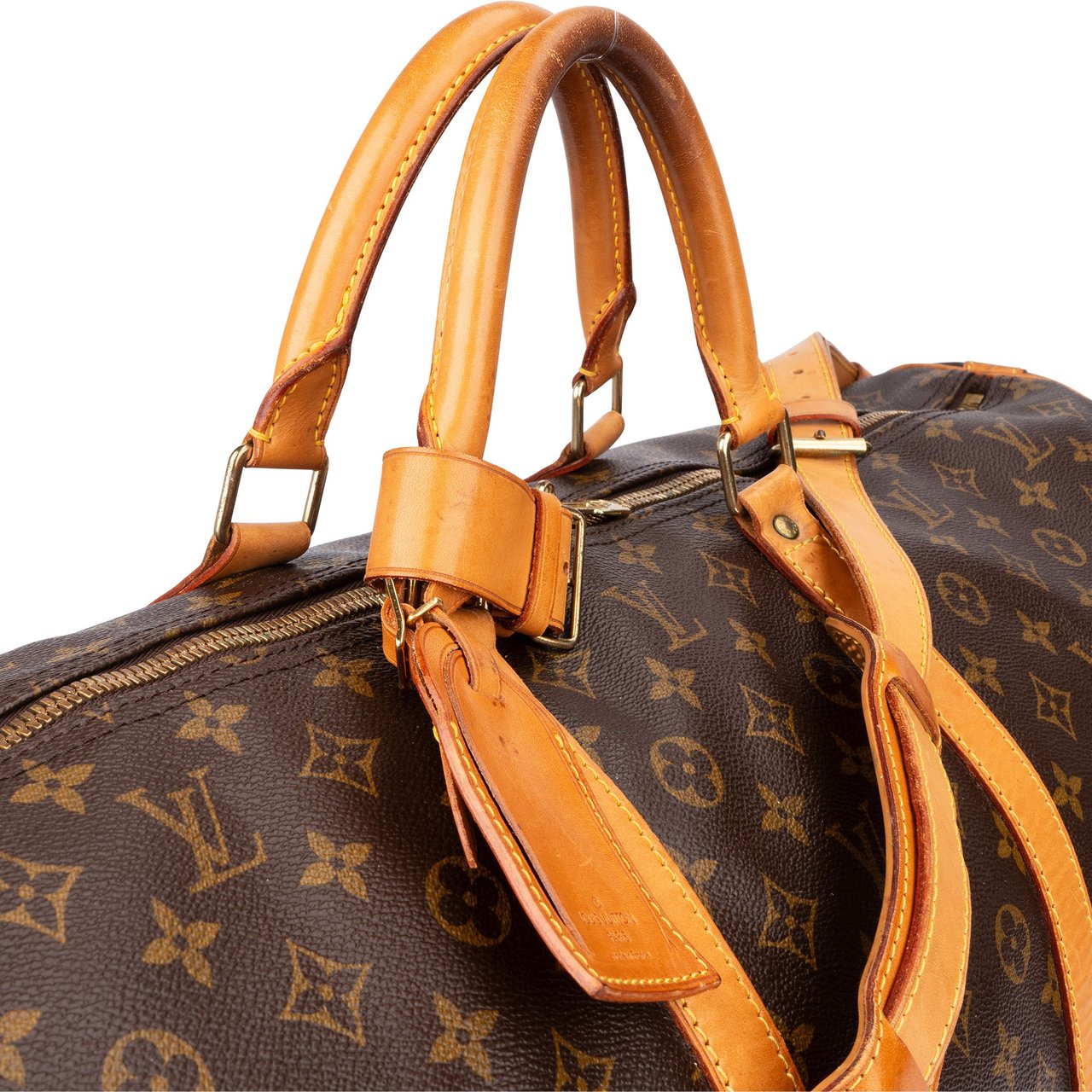 Louis Vuitton Louis Vuitton Canvas Monogram Keepall 60 Bandouliere Bruin