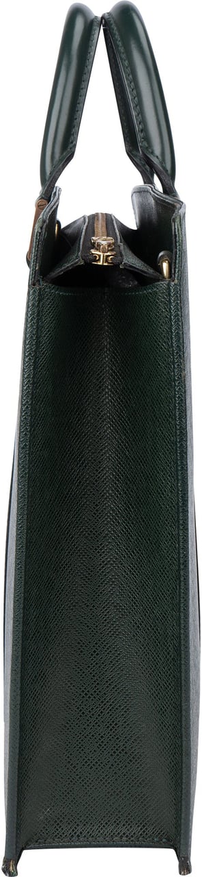 Louis Vuitton Louis Vuitton Green Taiga Leather Porte Documents Lozan Handbag Groen