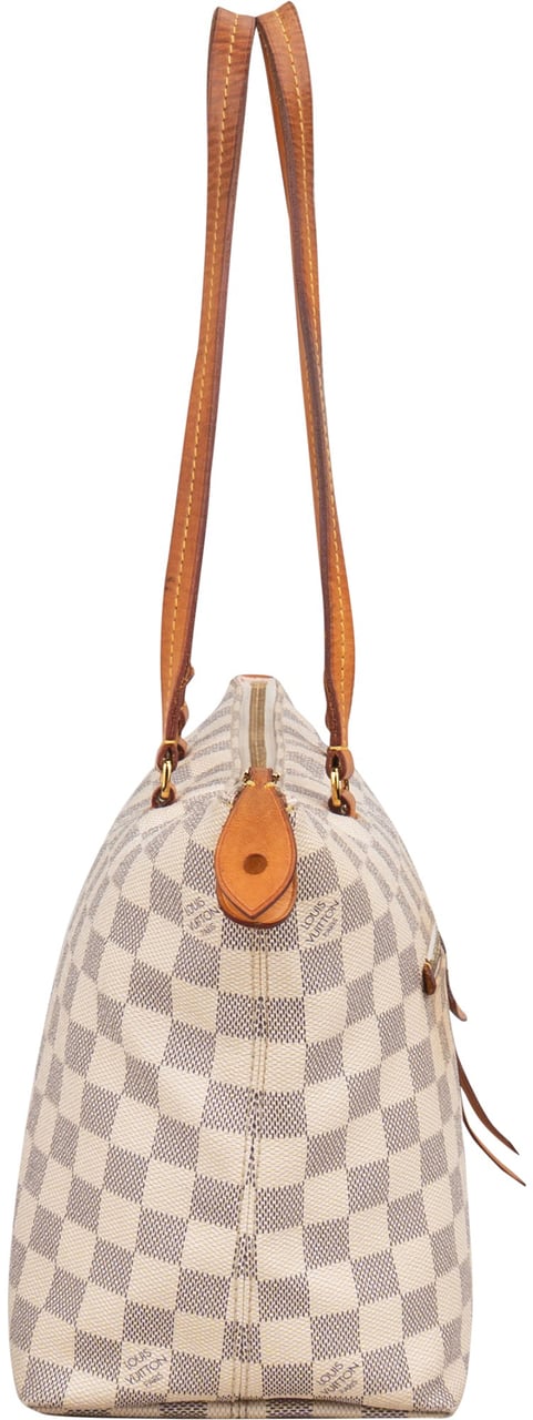Louis Vuitton Louis Vuitton Damier Azur Monogram Lena PM Shoulder Bag Wit