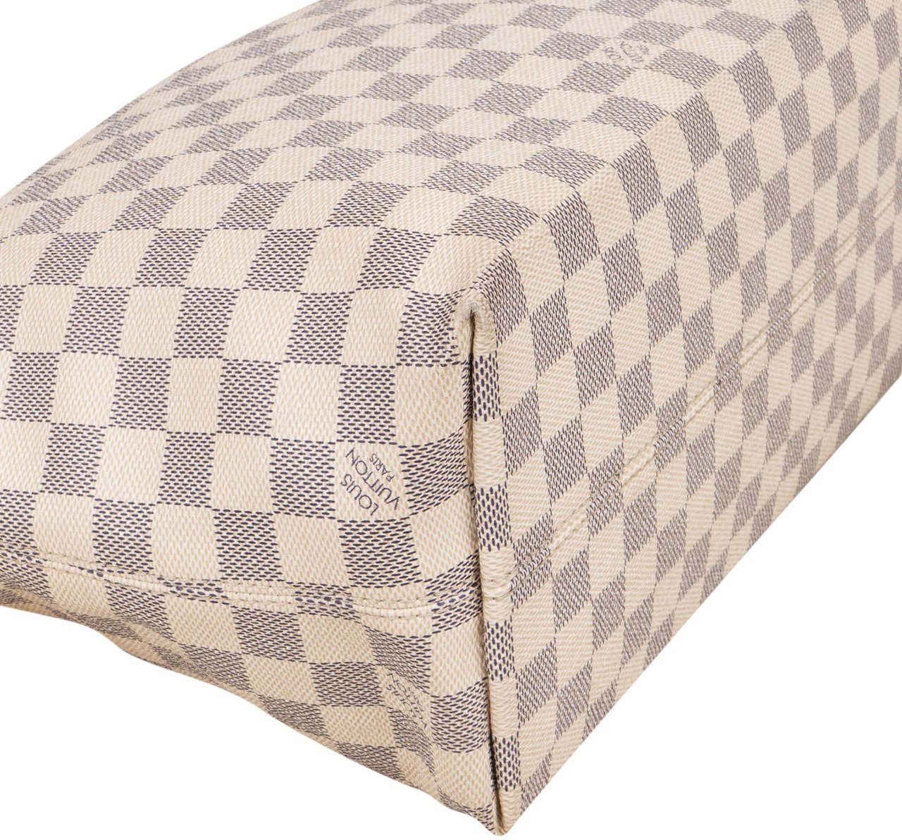 Louis Vuitton Louis Vuitton Damier Azur Monogram Lena PM Shoulder Bag Wit