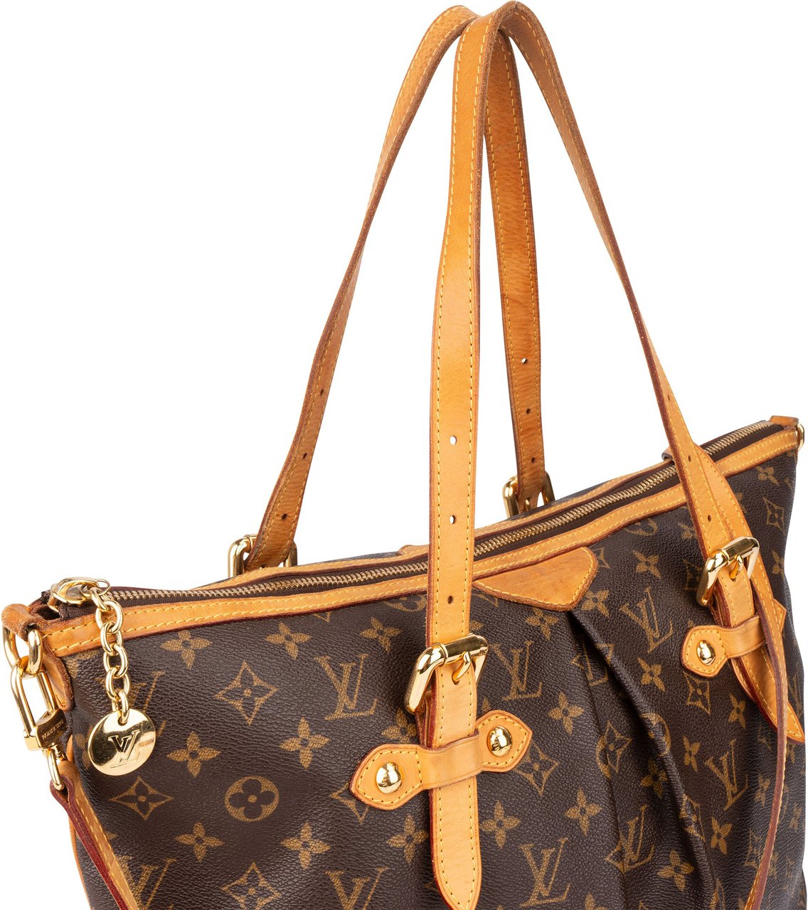 Louis Vuitton Louis Vuitton Canvas Monogram Palermo GM Handbag Bruin