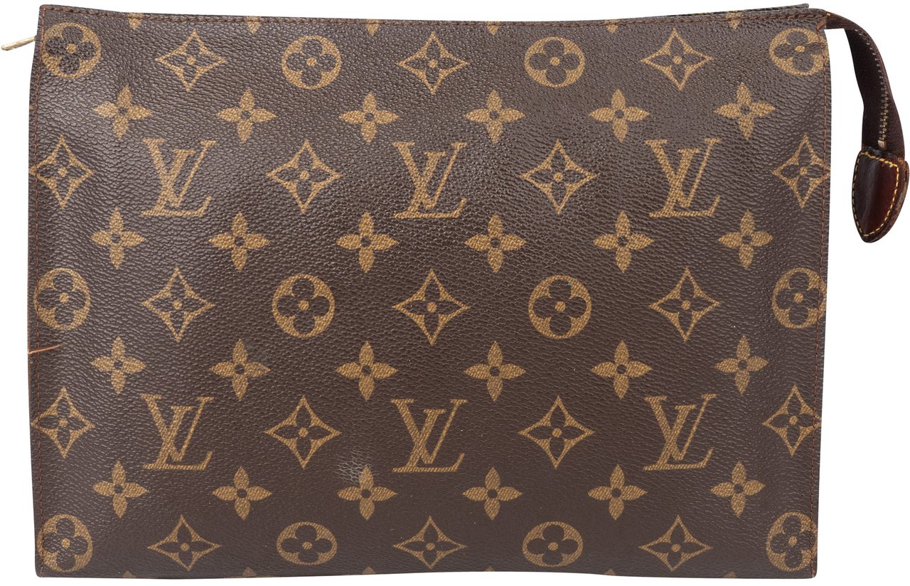 Louis Vuitton Louis Vuitton Canvas Monogram Poche Toilette 25 Clutch Bruin
