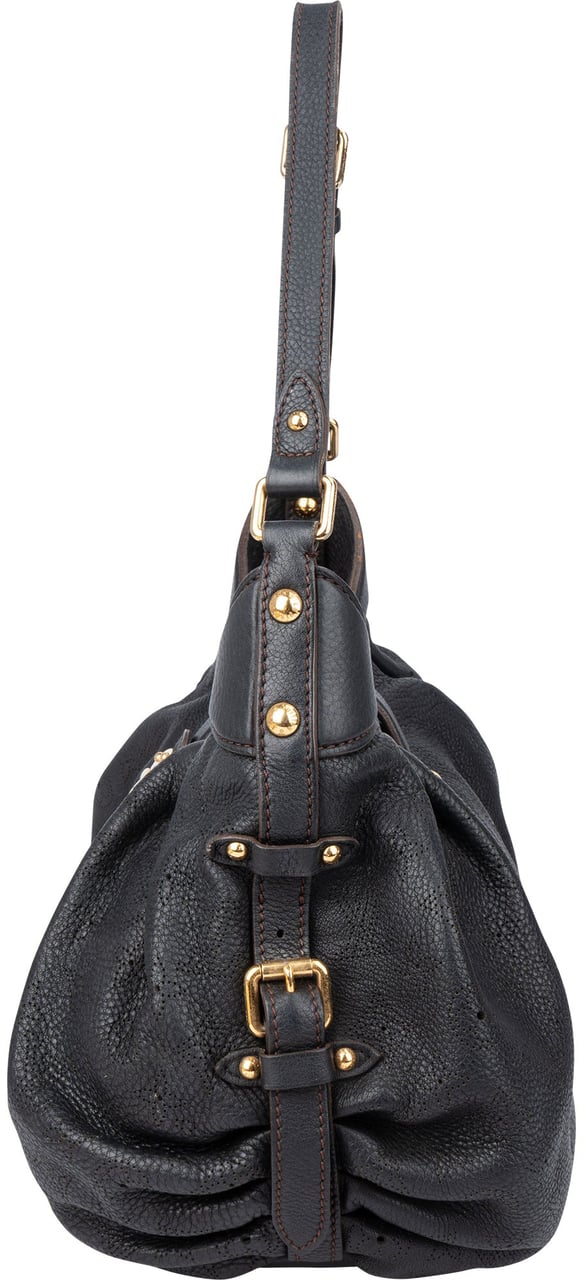 Louis Vuitton Louis Vuitton Leather Monogram Mahina Shoulder Bag Blauw