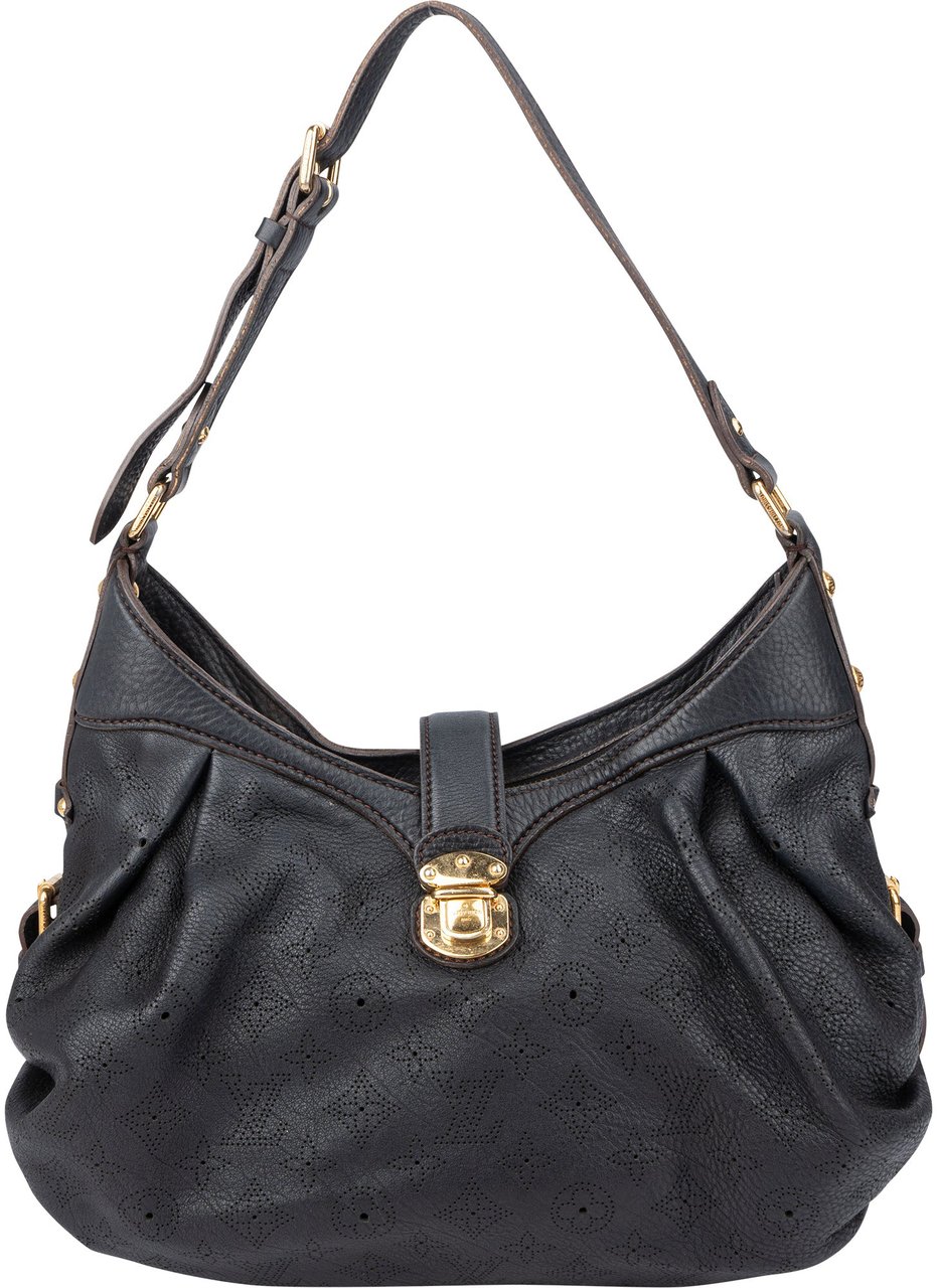 Louis Vuitton Louis Vuitton Leather Monogram Mahina Shoulder Bag Blauw