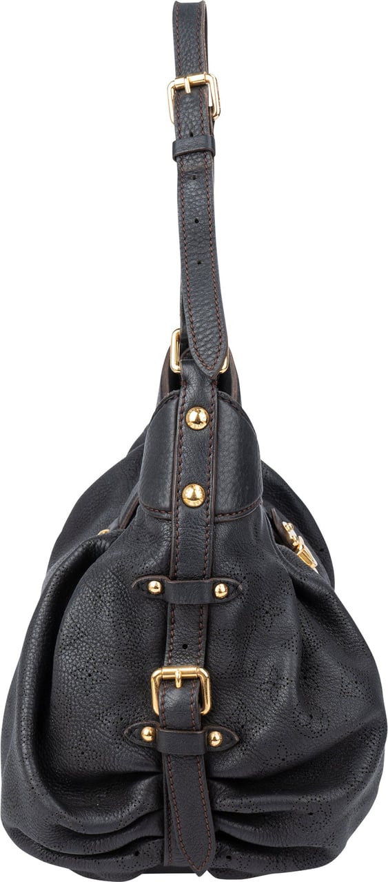 Louis Vuitton Louis Vuitton Leather Monogram Mahina Shoulder Bag Blauw