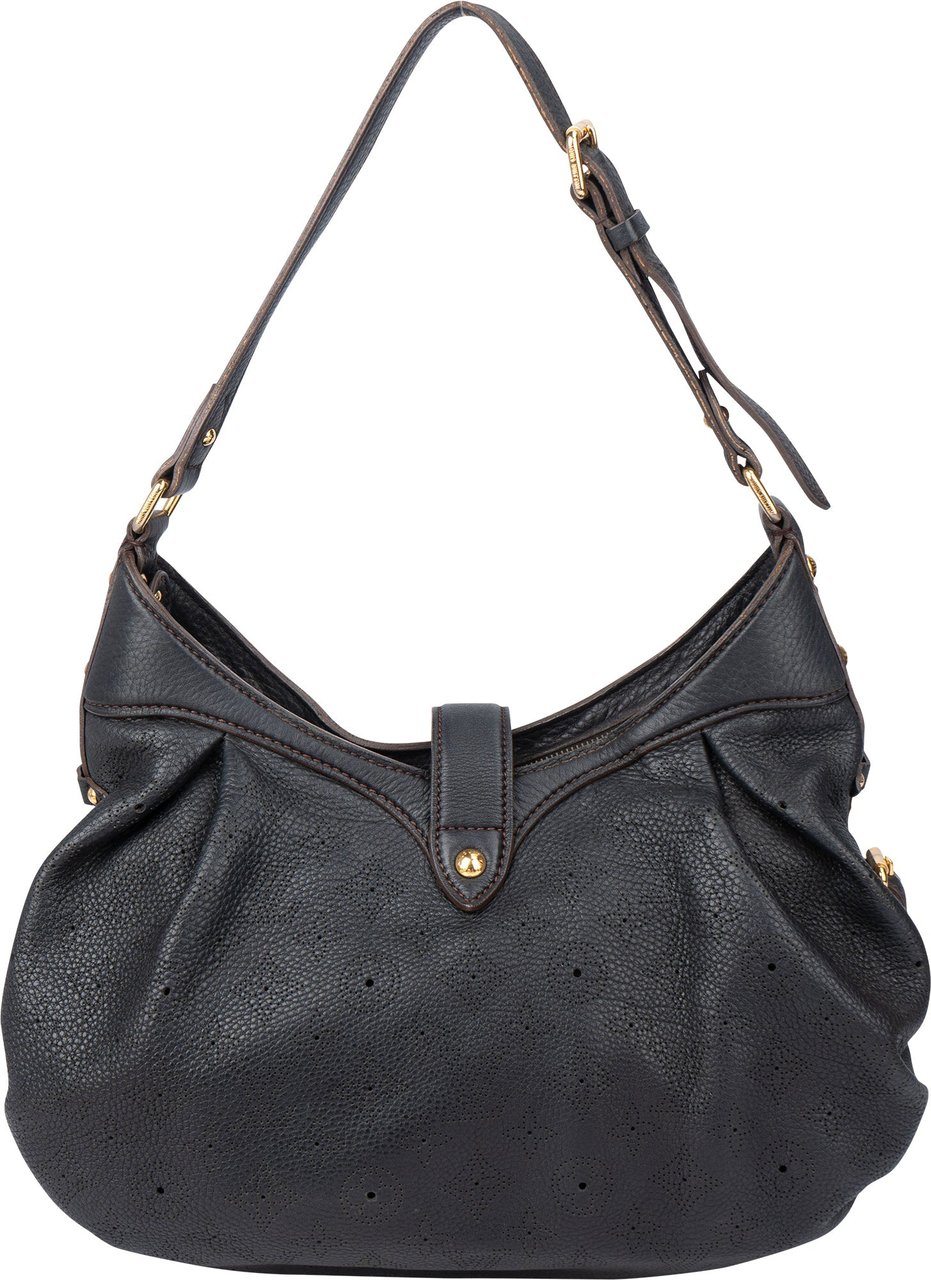 Louis Vuitton Louis Vuitton Leather Monogram Mahina Shoulder Bag Blauw