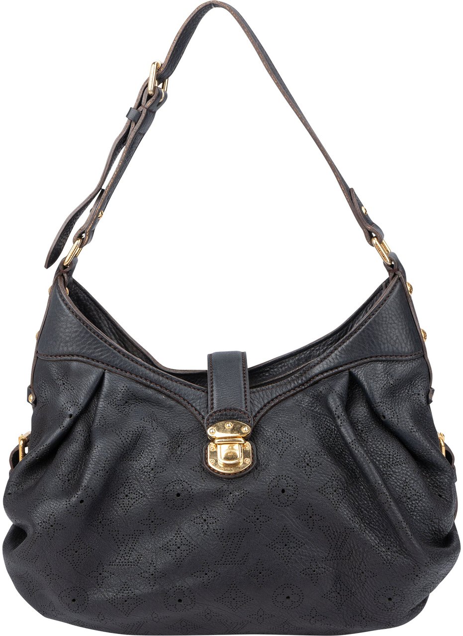 Louis Vuitton Louis Vuitton Leather Monogram Mahina Shoulder Bag Blauw