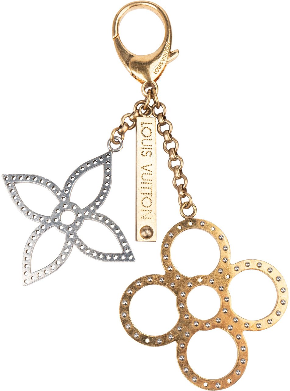 Louis Vuitton Louis Vuitton Bicolor Flower Keychain Oranje