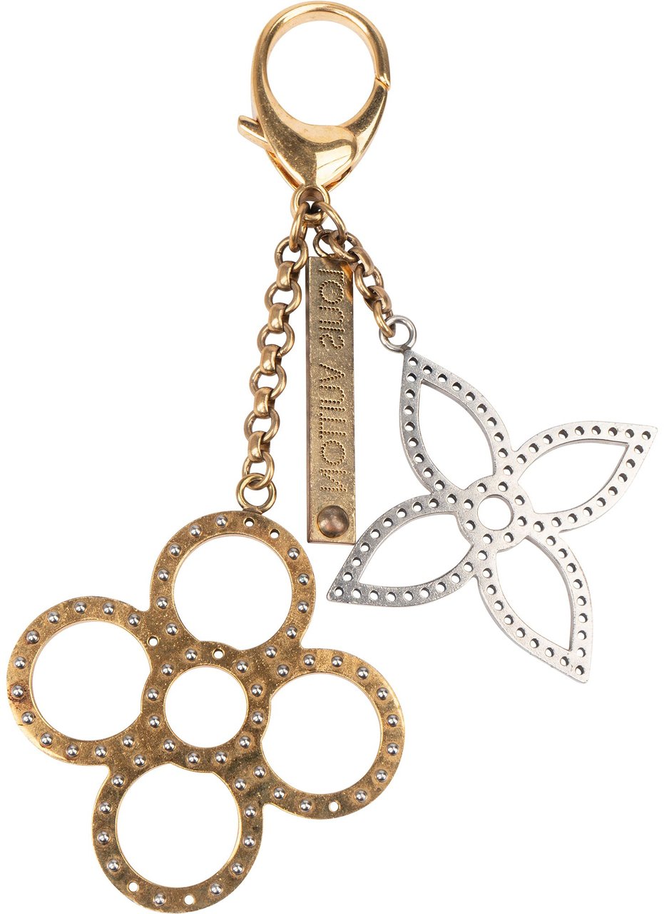Louis Vuitton Louis Vuitton Bicolor Flower Keychain Oranje