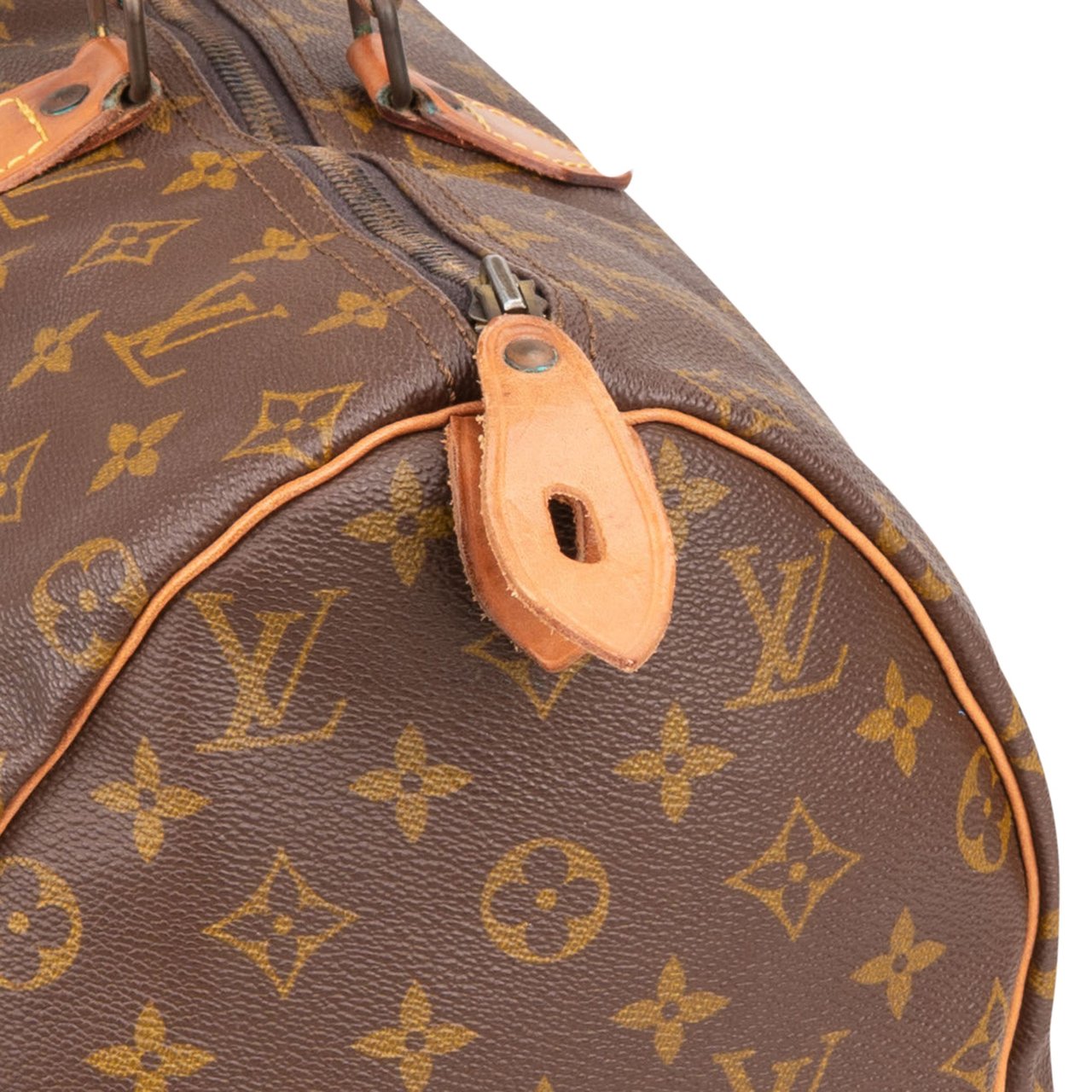 Louis Vuitton Louis Vuitton Canvas Monogram Speedy 40 Handbag Bruin