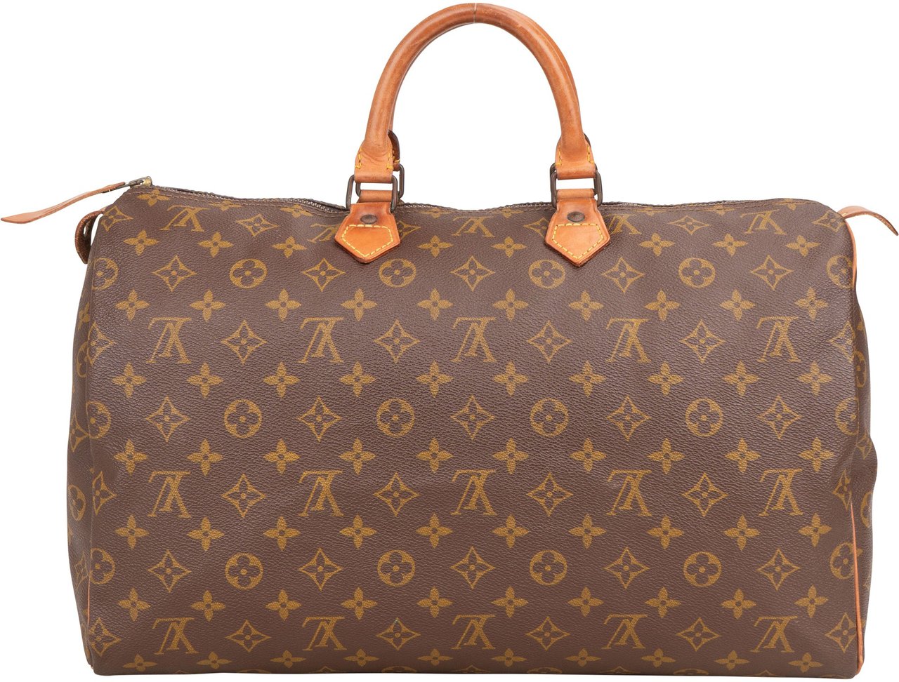 Louis Vuitton Louis Vuitton Canvas Monogram Speedy 40 Handbag Bruin