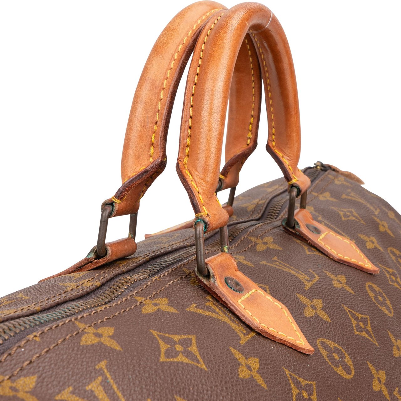 Louis Vuitton Louis Vuitton Canvas Monogram Speedy 40 Handbag Bruin