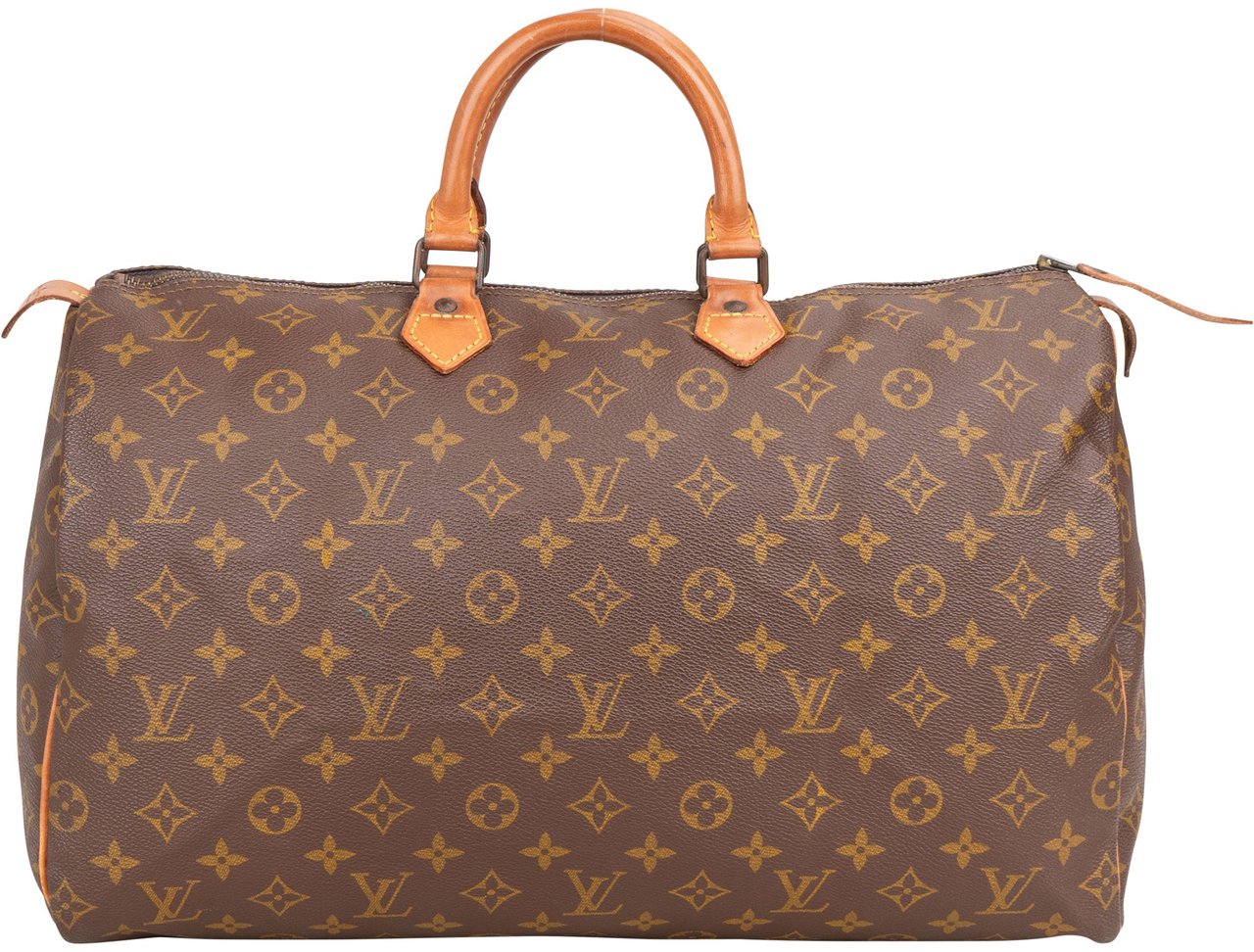 Louis Vuitton Louis Vuitton Canvas Monogram Speedy 40 Handbag Bruin