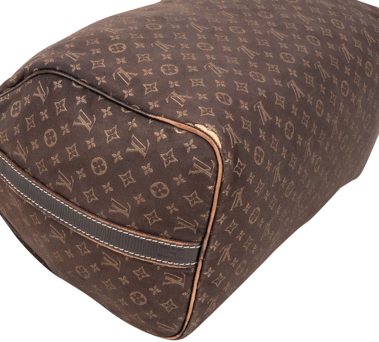 Louis Vuitton Mini Lin Monogram Speedy 30 Handbag Bruin