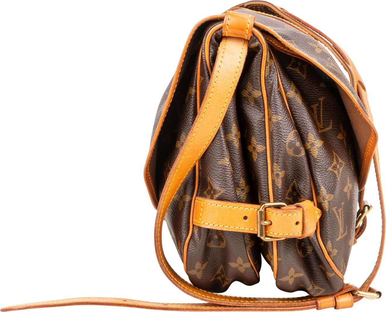 Louis Vuitton Louis Vuitton Canvas Monogram Saumur 30 Crossbody Bag Bruin
