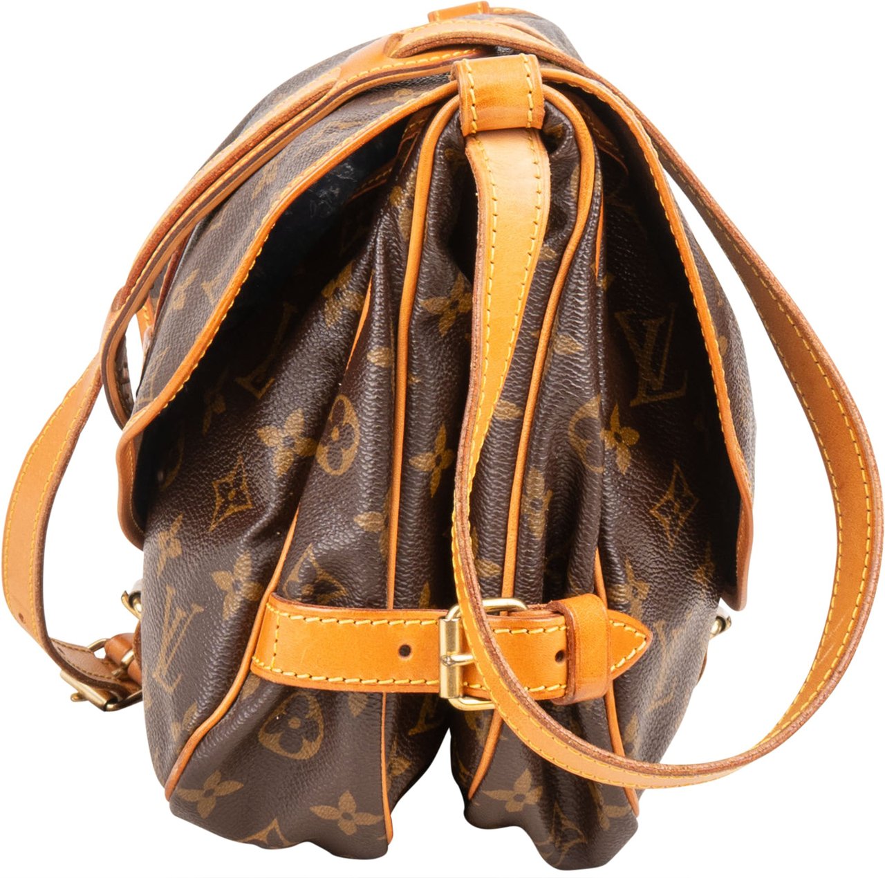 Louis Vuitton Louis Vuitton Canvas Monogram Saumur 30 Crossbody Bag Bruin