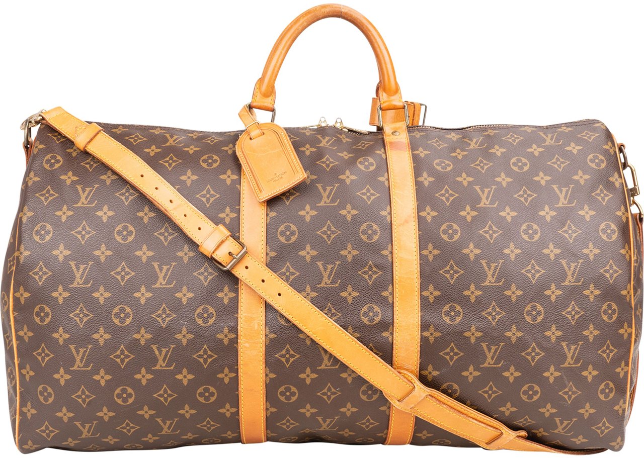 Louis Vuitton Louis Vuitton Canvas Monogram Keepall 60 Bandouliere Bruin