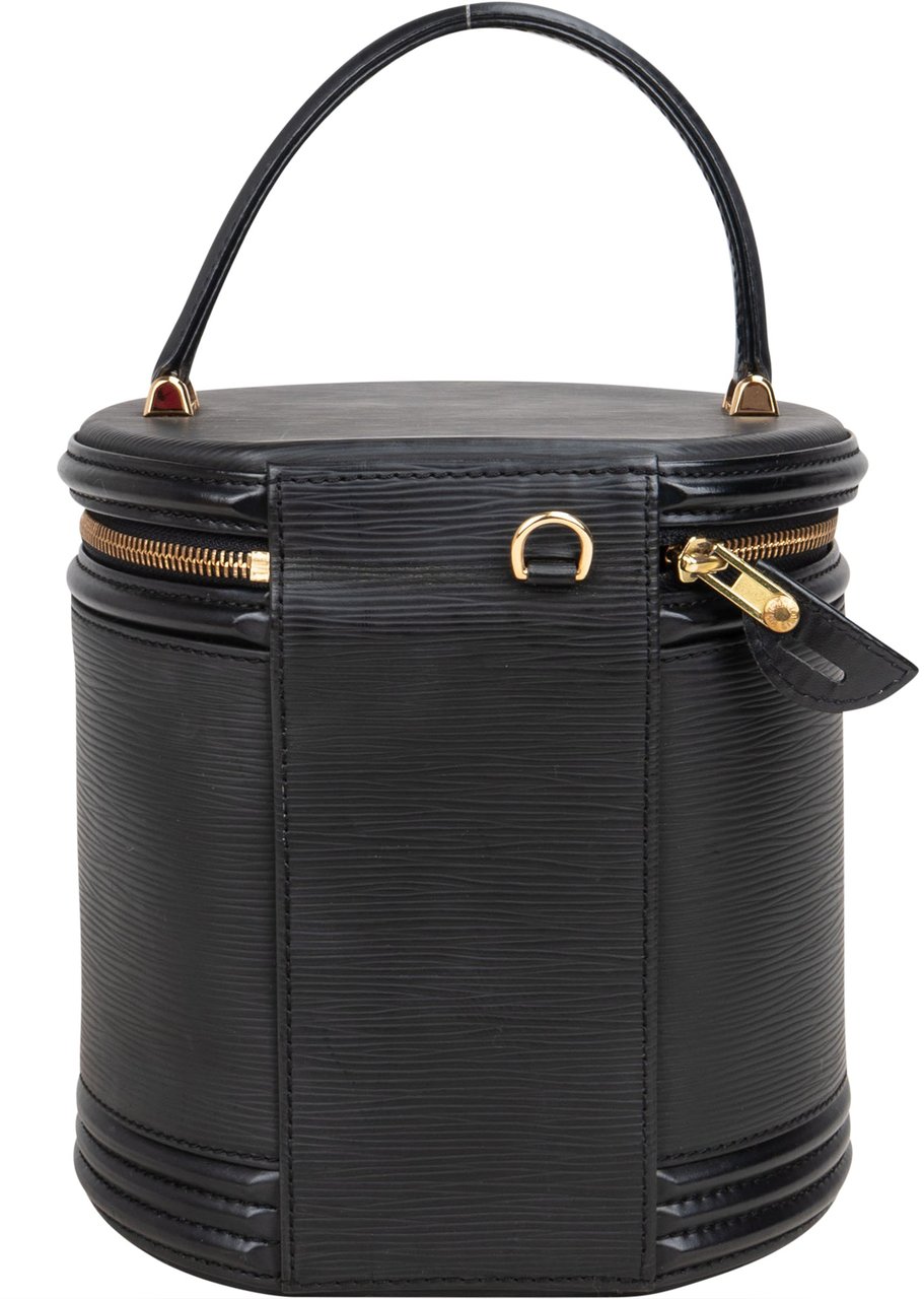 Louis Vuitton Louis Vuitton Noir Epi Leather Cannes Vanity Handbag Zwart