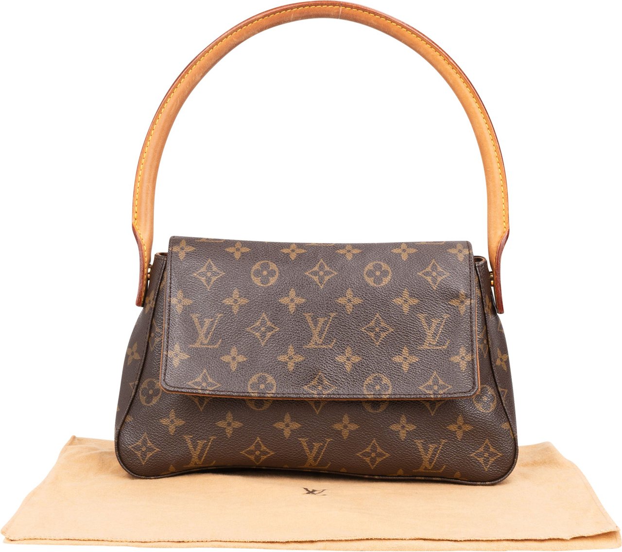 Louis Vuitton Louis Vuitton Canvas Monogram Looping PM Shoulder Bag Bruin