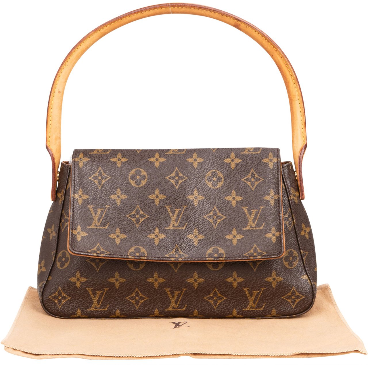 Louis Vuitton Louis Vuitton Canvas Monogram Looping PM Shoulder Bag Bruin
