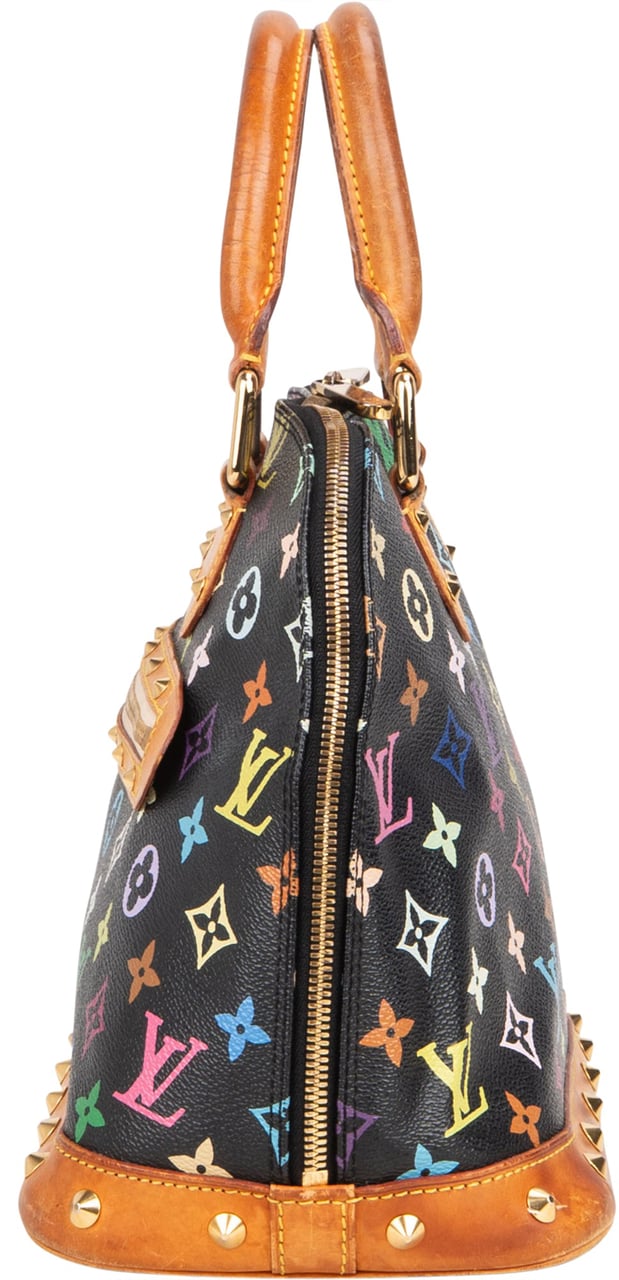 Louis Vuitton Limited Murakami Multicolor Alma PM Handbag Zwart