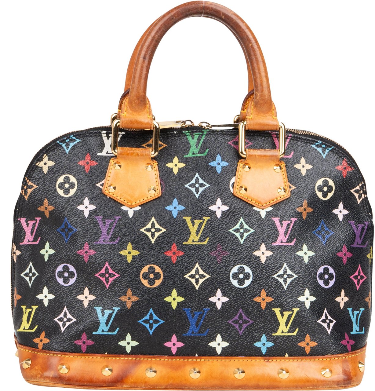 Louis Vuitton Limited Murakami Multicolor Alma PM Handbag Zwart