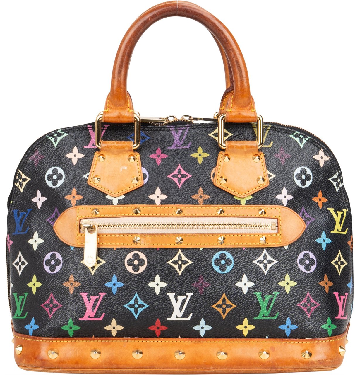 Louis Vuitton Louis Vuitton Limited Murakami Multicolor Alma PM Handbag Zwart