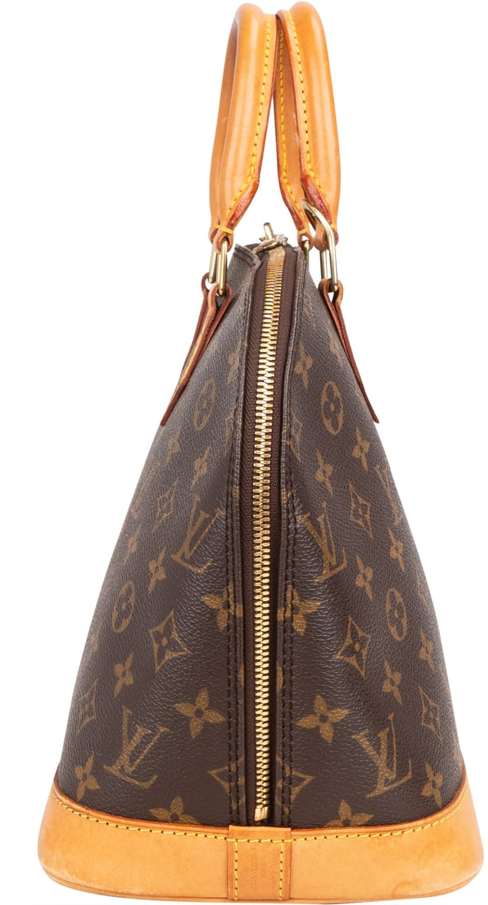 Louis Vuitton Louis Vuitton Canvas Monogram Alma PM Handbag Bruin