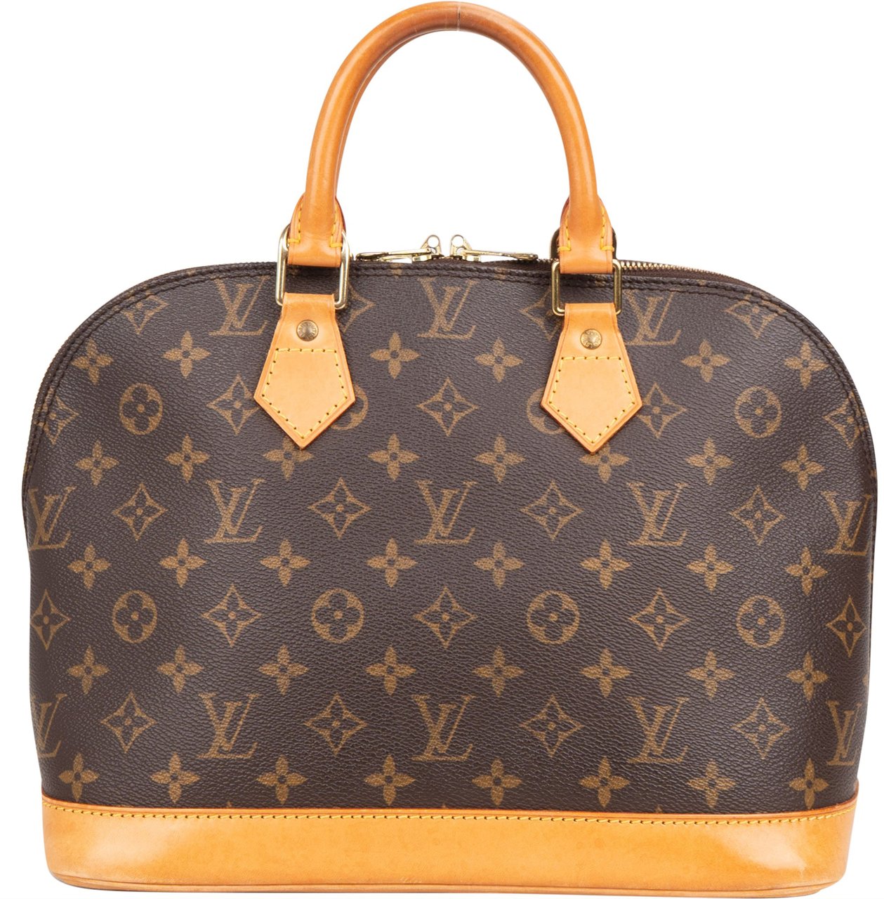 Louis Vuitton Louis Vuitton Canvas Monogram Alma PM Handbag Bruin