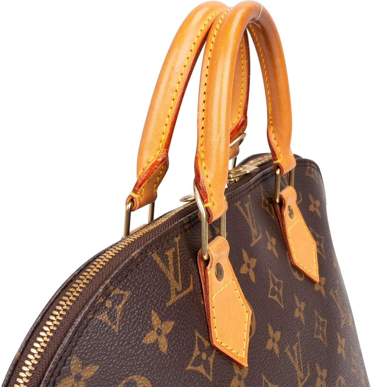 Louis Vuitton Louis Vuitton Canvas Monogram Alma PM Handbag Bruin