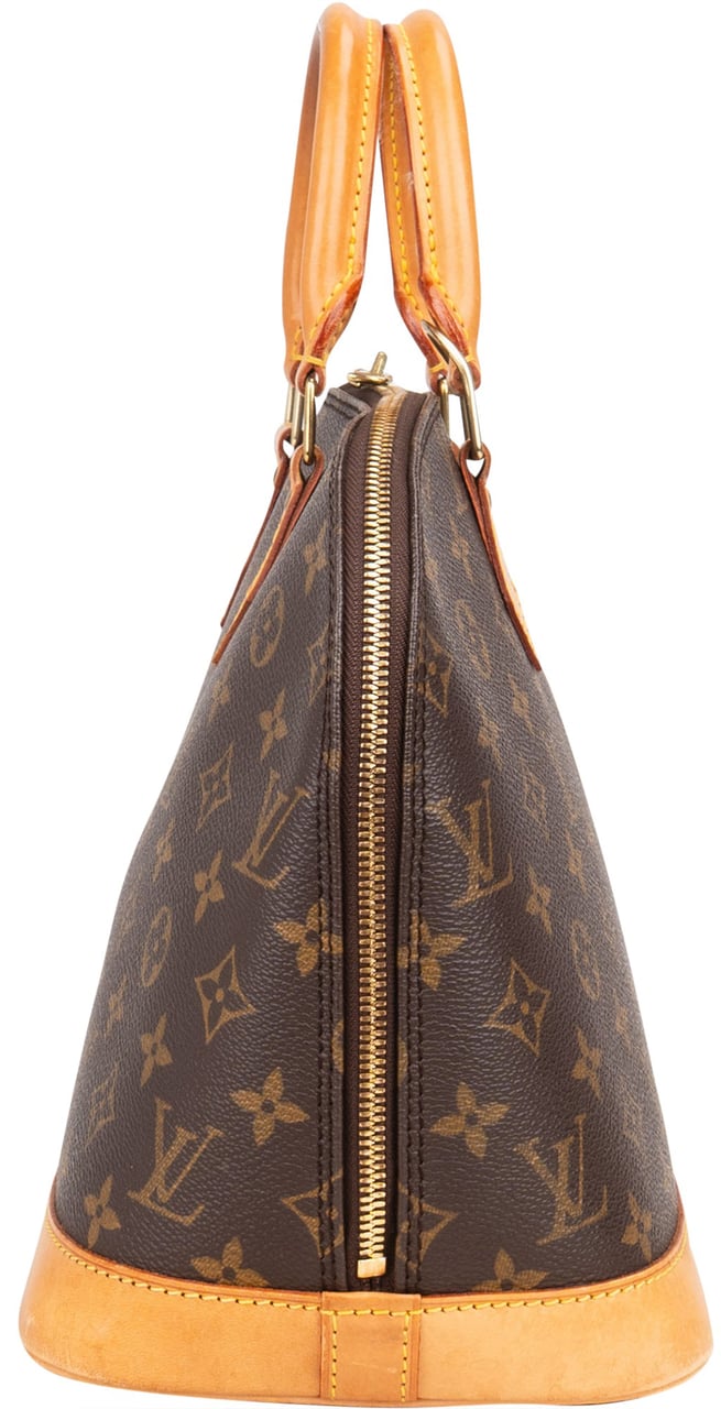 Louis Vuitton Louis Vuitton Canvas Monogram Alma PM Handbag Bruin